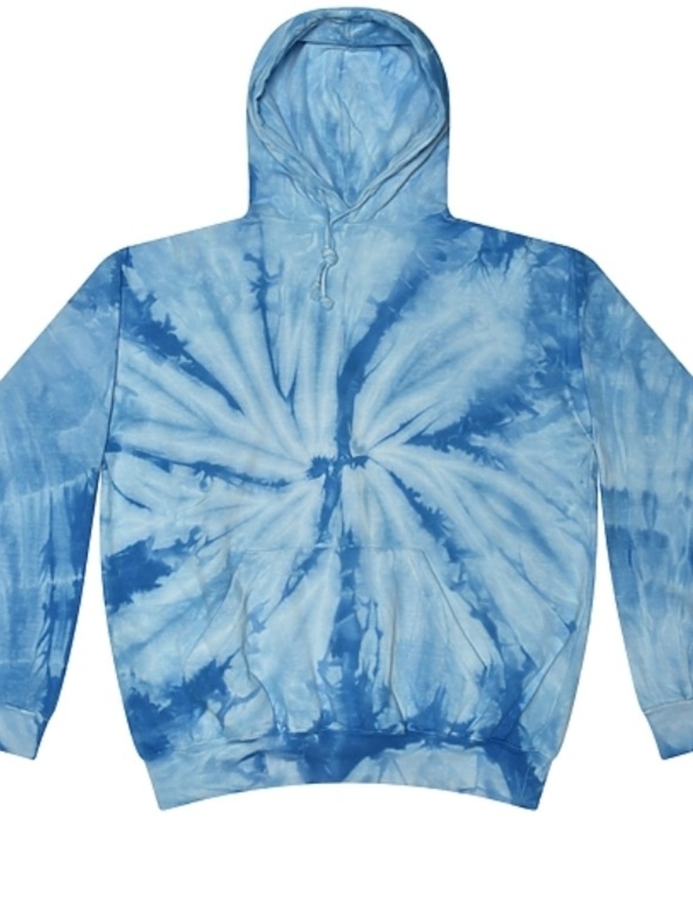 Blue Tie-Dye Hooded Sweatshirt - Men